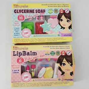 Kiss Naturals DIY Lip Balm  and Glycerine Soap Making Kit Kids DIY Crafts NEW
